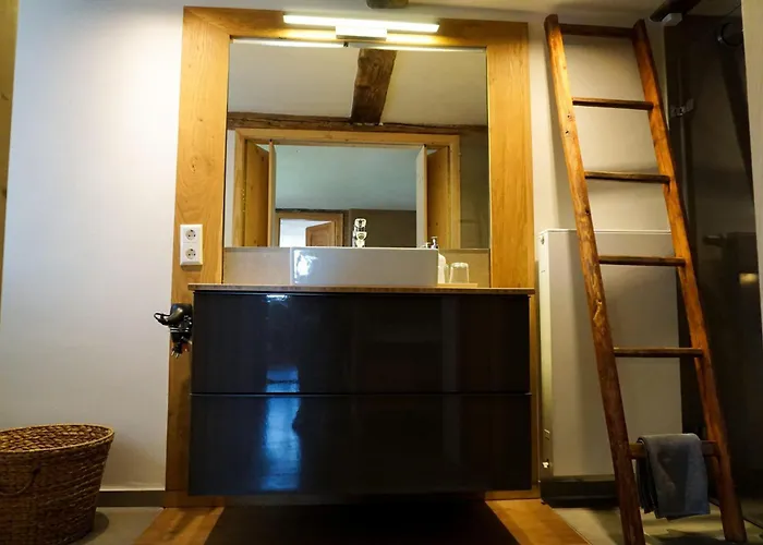 شقة 5sterne Im Fachwerk Mit Bergblick In Alleinlage Und Grossem Garten, Infrarotkabine Humberg